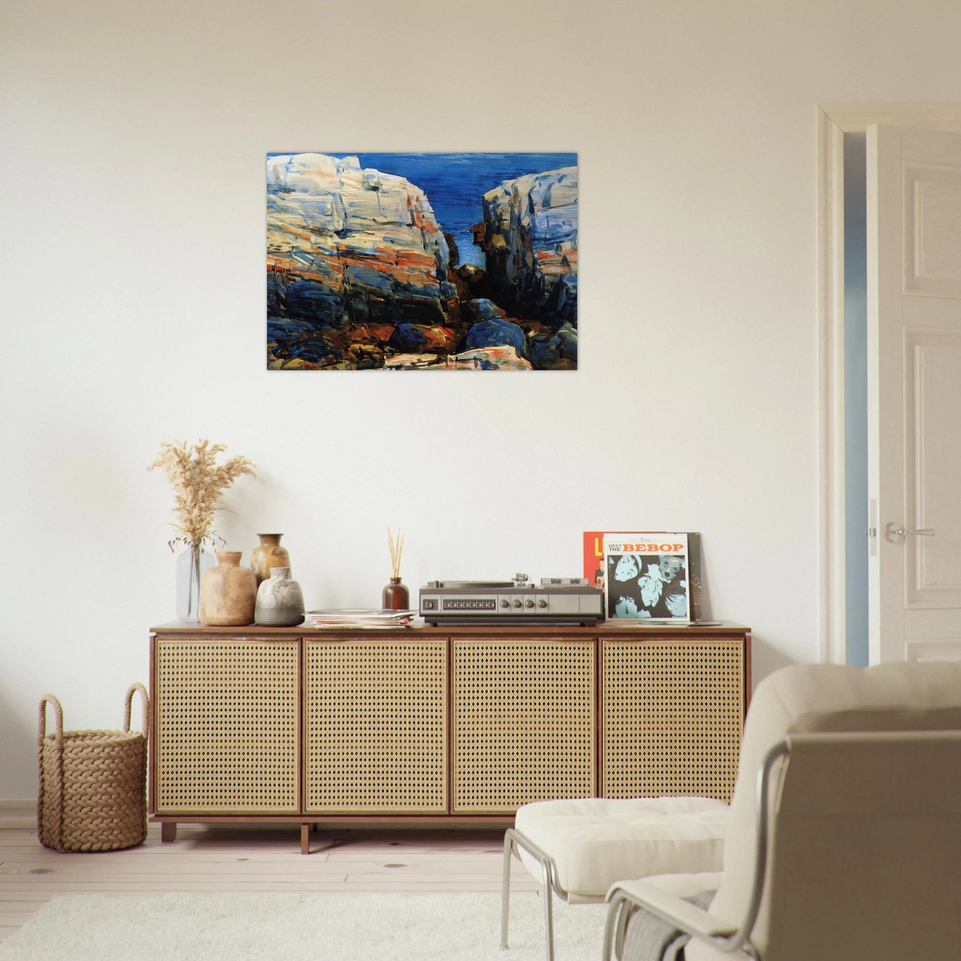 The Gorge, Appledore - Childe Hassam Brushed Aluminum Print - 70x100 cm / 28x40 inches | Childe Hassam Aluminum Print | Childe Hassam Prints