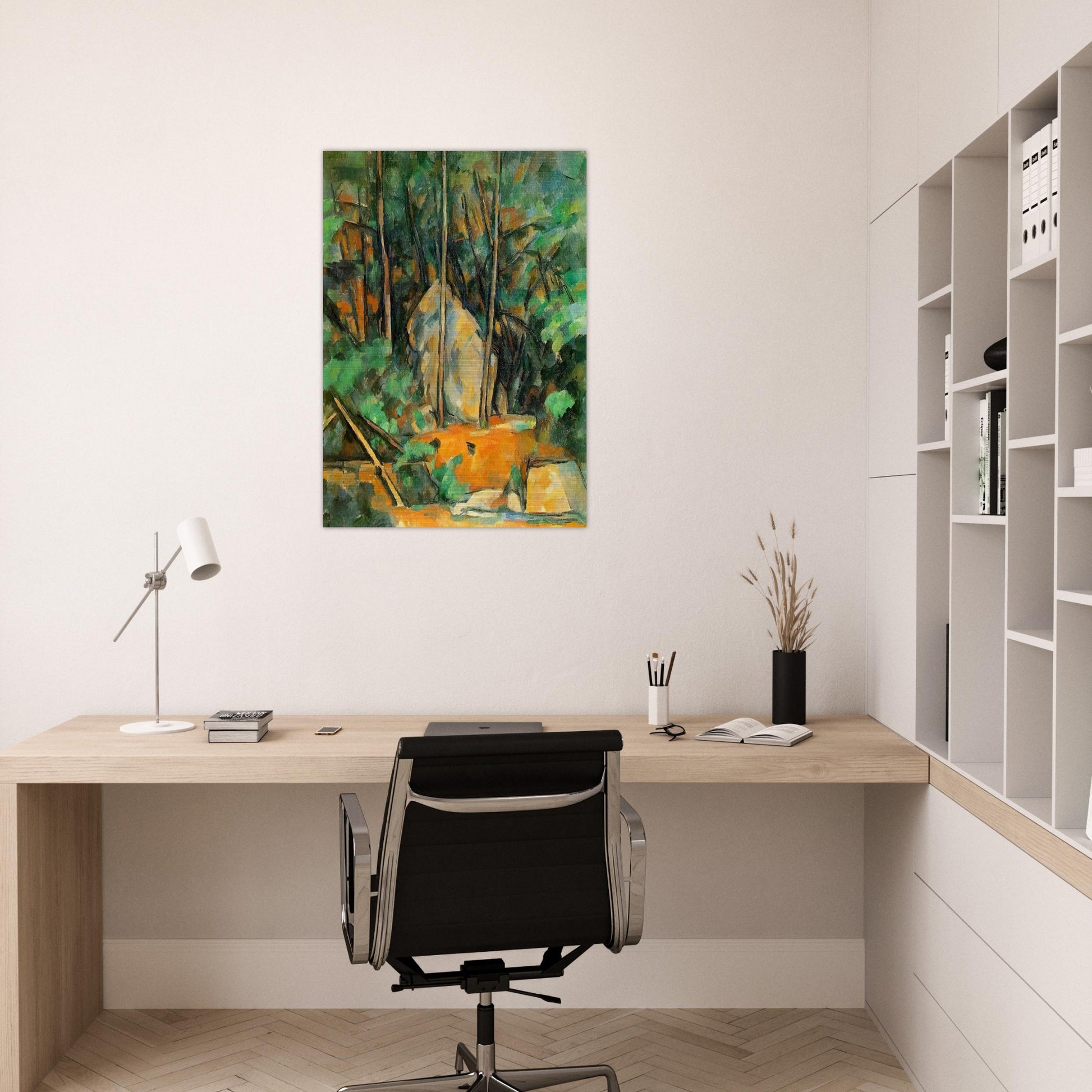 In the Park of Chateau Noir - Paul Cézanne Brushed Aluminum Print - 70x100 cm / 28x40 inches | Paul Cézanne Aluminum Print | Paul Cézanne Prints