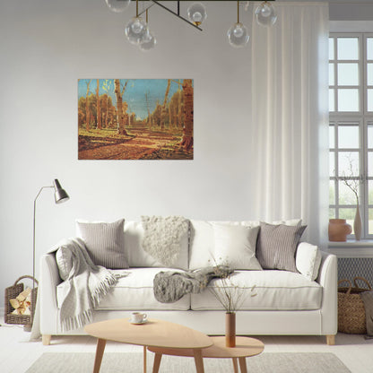 A Birch Grove - Arkhyp Kuindzhi Brushed Aluminum Print - 70x100 cm / 28x40 inches | Arkhyp Kuindzhi Aluminum Print | Arkhyp Kuindzhi Prints