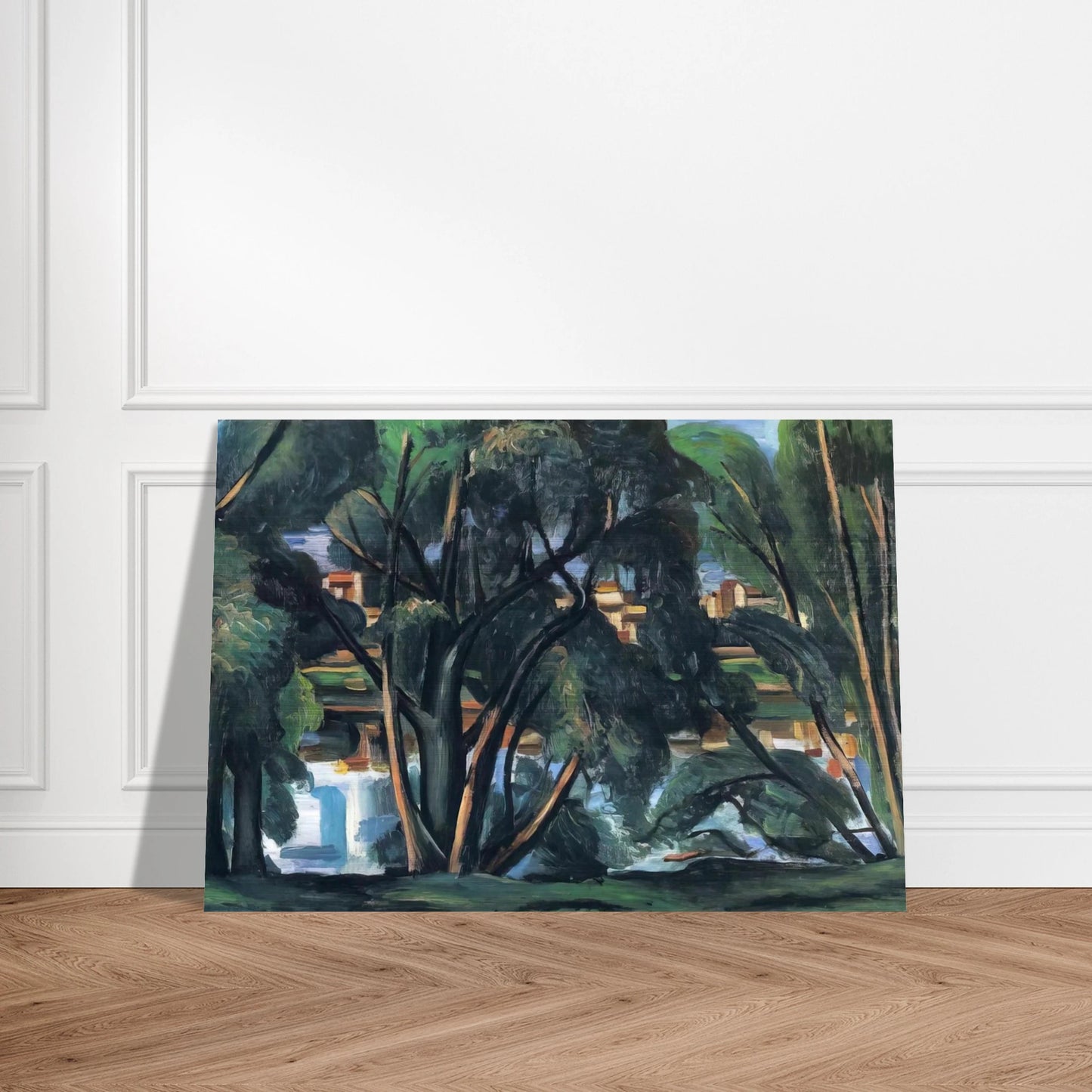 TREES ON THE BANKS OF THE SEINE 1913 - Andre Derain Brushed Aluminum Print - 70x100 cm / 28x40 inches | Andre Derain Aluminum Print | Andre Derain Prints
