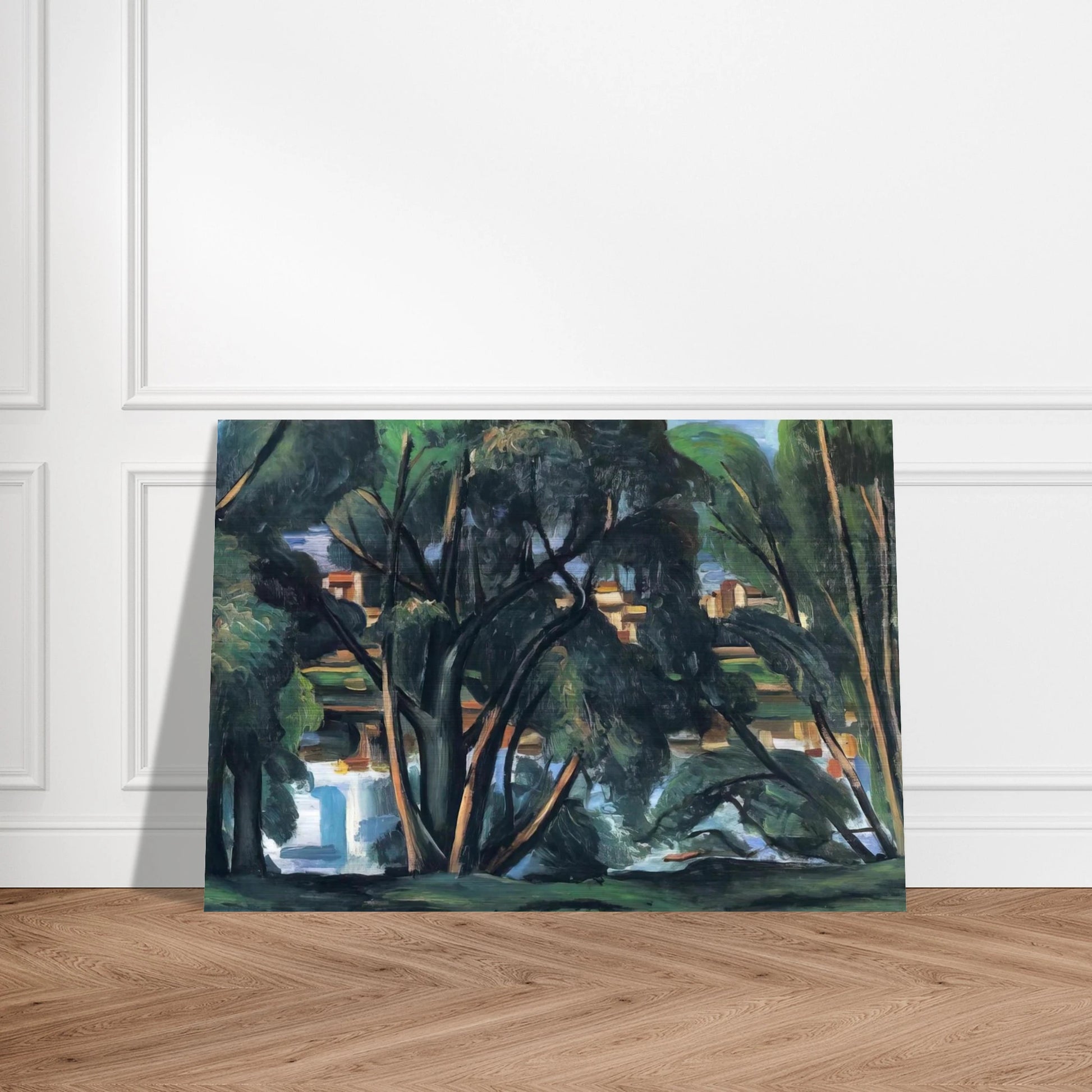TREES ON THE BANKS OF THE SEINE 1913 - Andre Derain Brushed Aluminum Print - 70x100 cm / 28x40 inches | Andre Derain Aluminum Print | Andre Derain Prints
