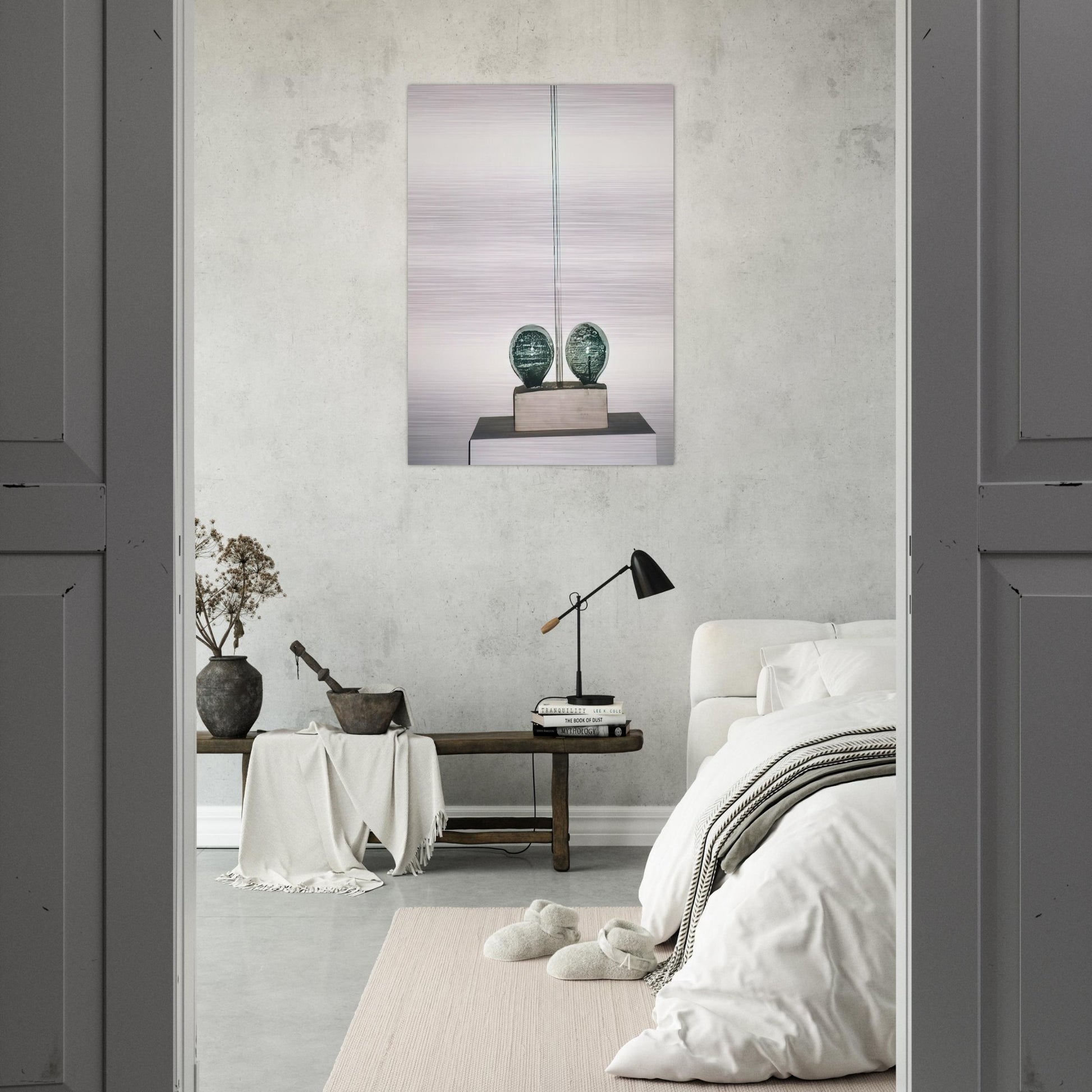 THE MAN WITH TWO SOULS 1950 - Robert Rauschenberg Brushed Aluminum Print - 70x100 cm / 28x40 inches | Robert Rauschenberg Aluminum Print | Robert Rauschenberg Prints