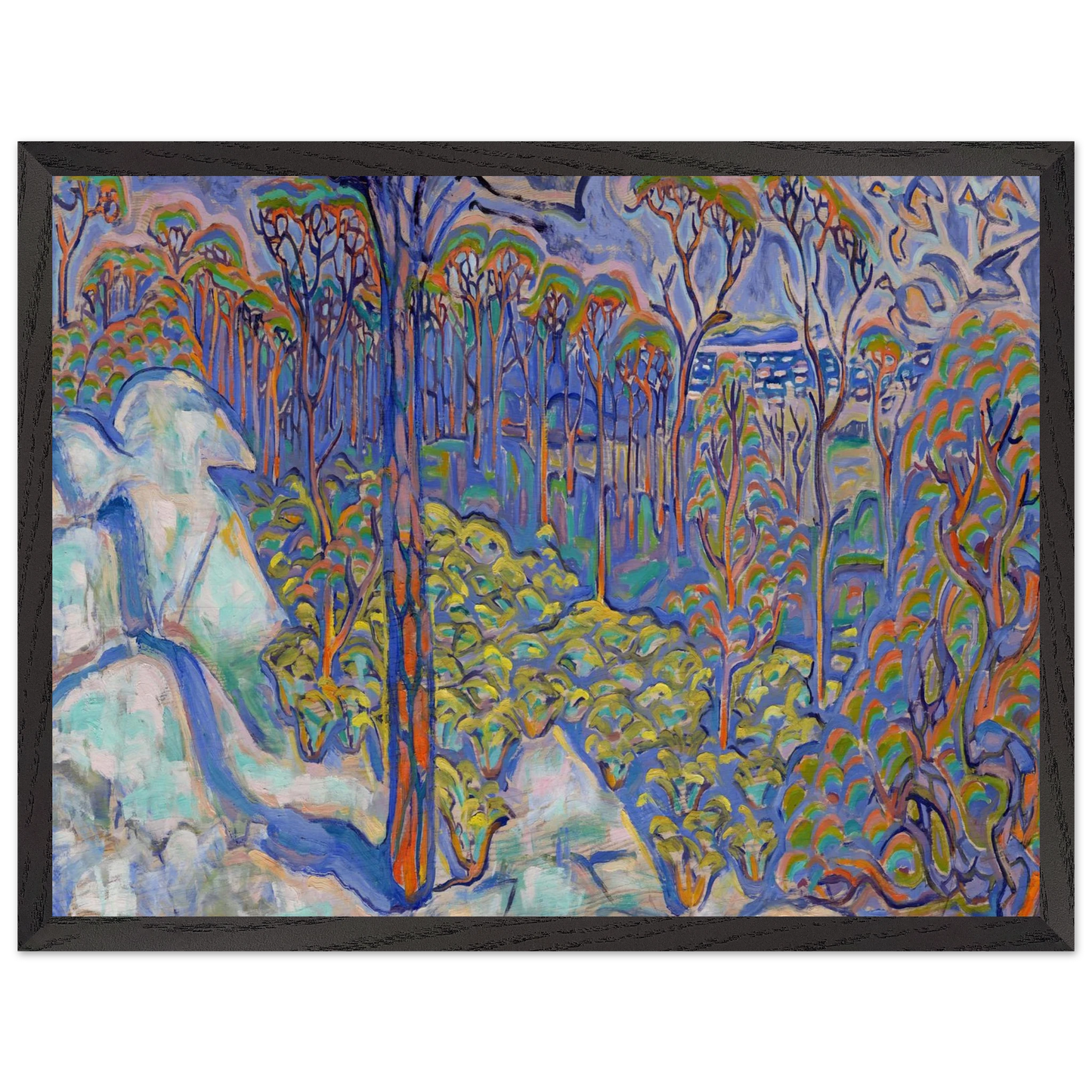 Walter Inglis Anderson - Walter Anderson Wall art - A1 (59.4 x 84.1  cm) - Premium Wooden Framed Poster With Fine Art Paper-canvas - Wood frame