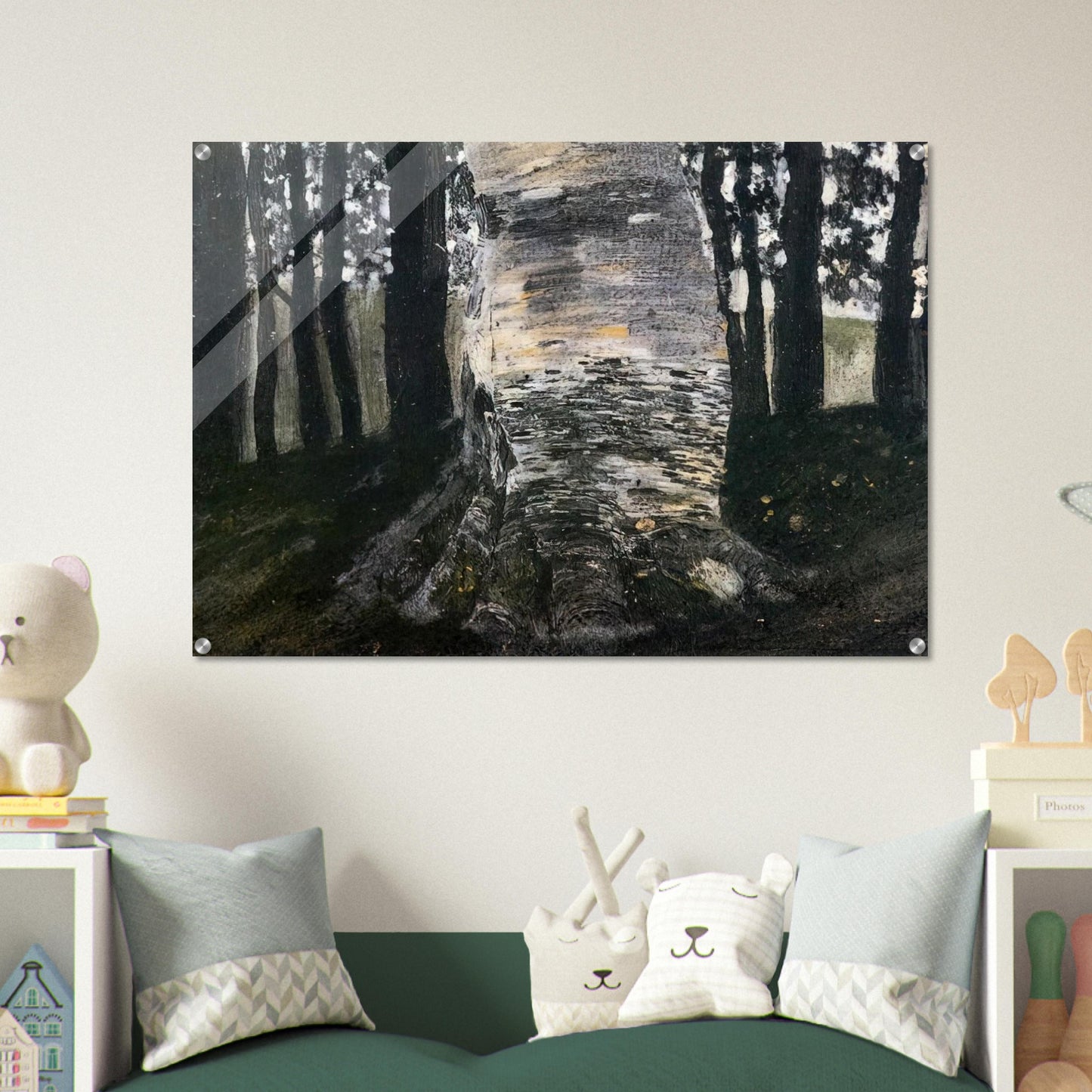 BIRCH IN A FOREST - Gustav Klimt Acrylic Print - 70x100 cm / 28x40″ inches | Gustav Klimt Wall Art | Gustav Klimt Prints
