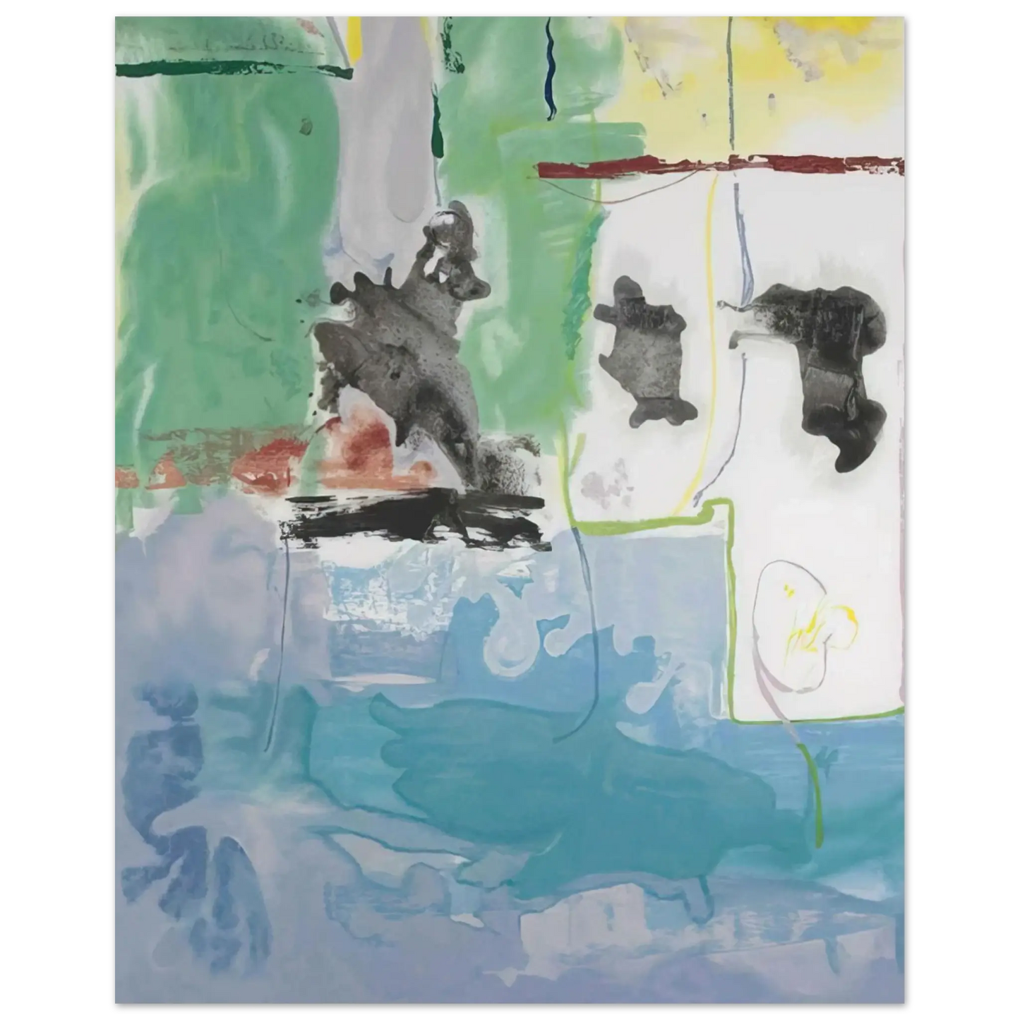 Helen Frankenthaler - West Wind - 1997 Wall art - A3 (29.7 x 42  cm) - Fine Art Poster - -
