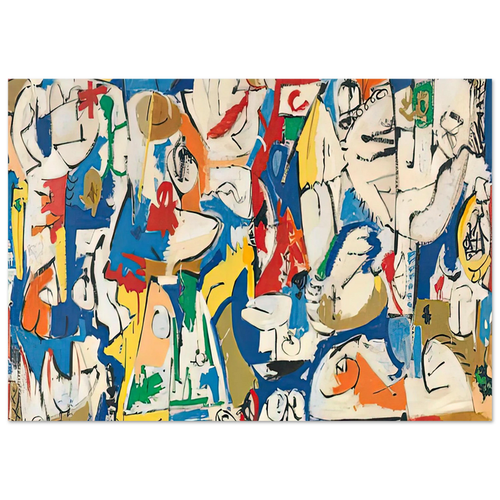 Helen Frankenthaler - The Jugglers, 1951- Wall Art - 28x40 inches / 70x70 cm - Canvas (Imperial)-canvas - -