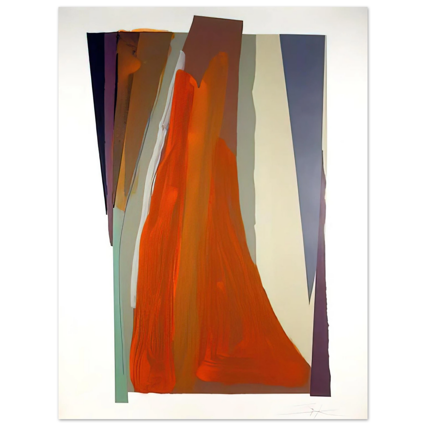 Larry Zox - Untitled 9 - 1979  75x100 cm / 30x40inches Fine Art Poster