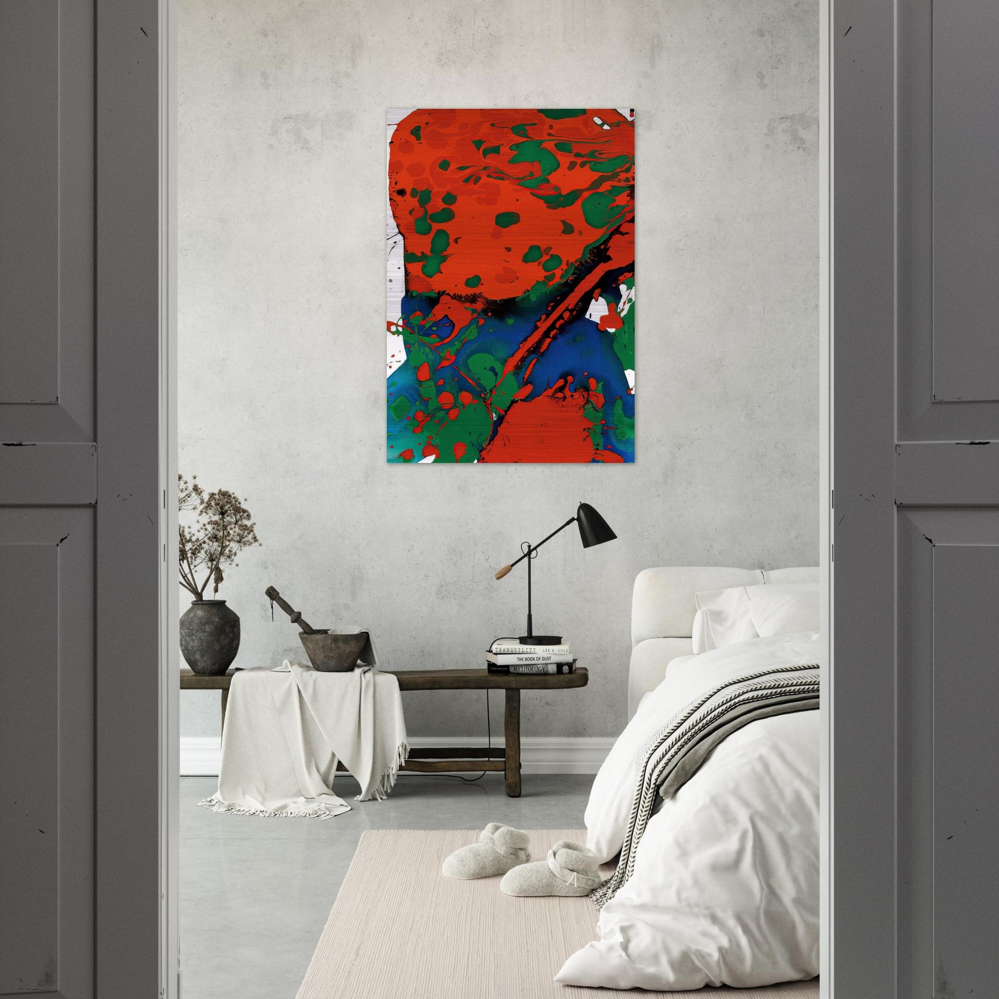 Untitled  SFP94-137  SFF 1807  - Sam Francis Brushed Aluminum Print - 70x100 cm / 28x40 inches | Sam Francis Aluminum Print | Sam Francis Prints