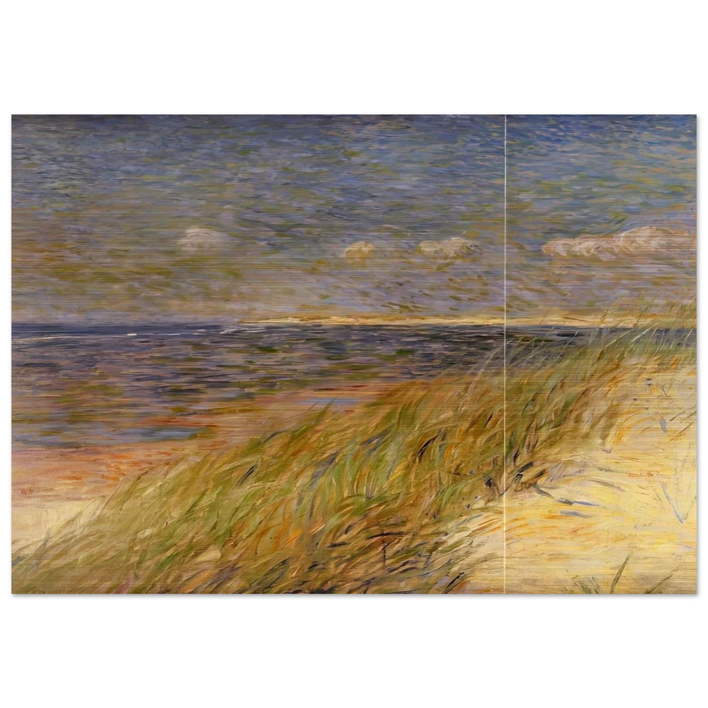 THE DUNES ZWIN KNOKKE 1887 - Theo van Rysselberghe Brushed Aluminum Print - 70x100 cm / 28x40 inches | Theo van Rysselberghe Aluminum Print | Theo van Rysselberghe Prints