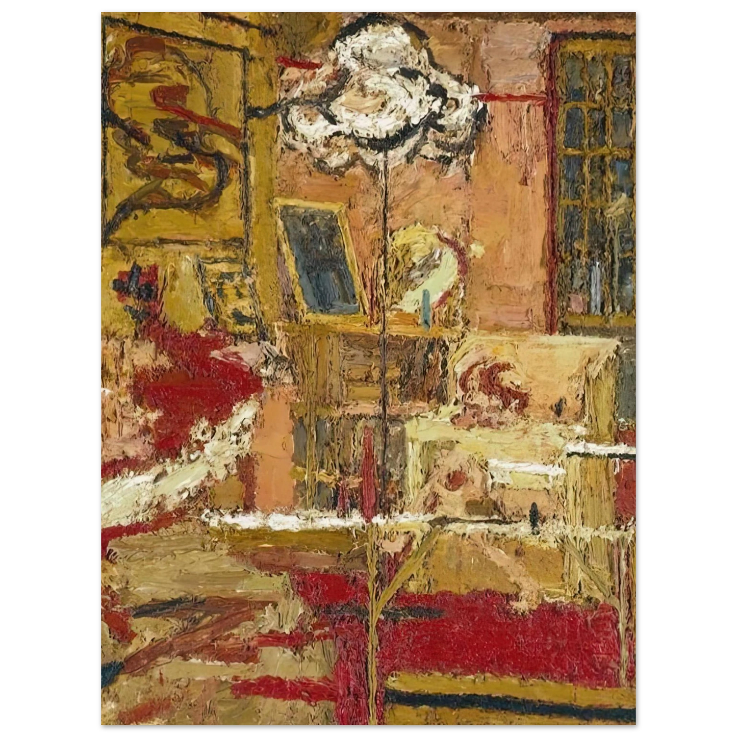 Frank Auerbach - THE SITTING ROOM  75x100 cm / 30x40inches Fine Art Poster
