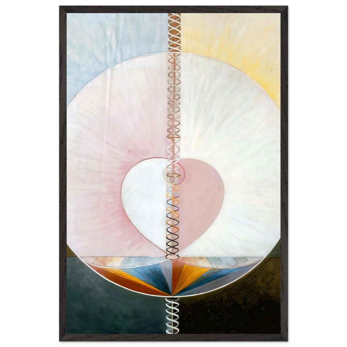 Hilma af Klint - WHAT A HUMAN BEING IS 1910 Wall art - 35x35 cm / 14x14 Inches - Fine Art Poster - -
