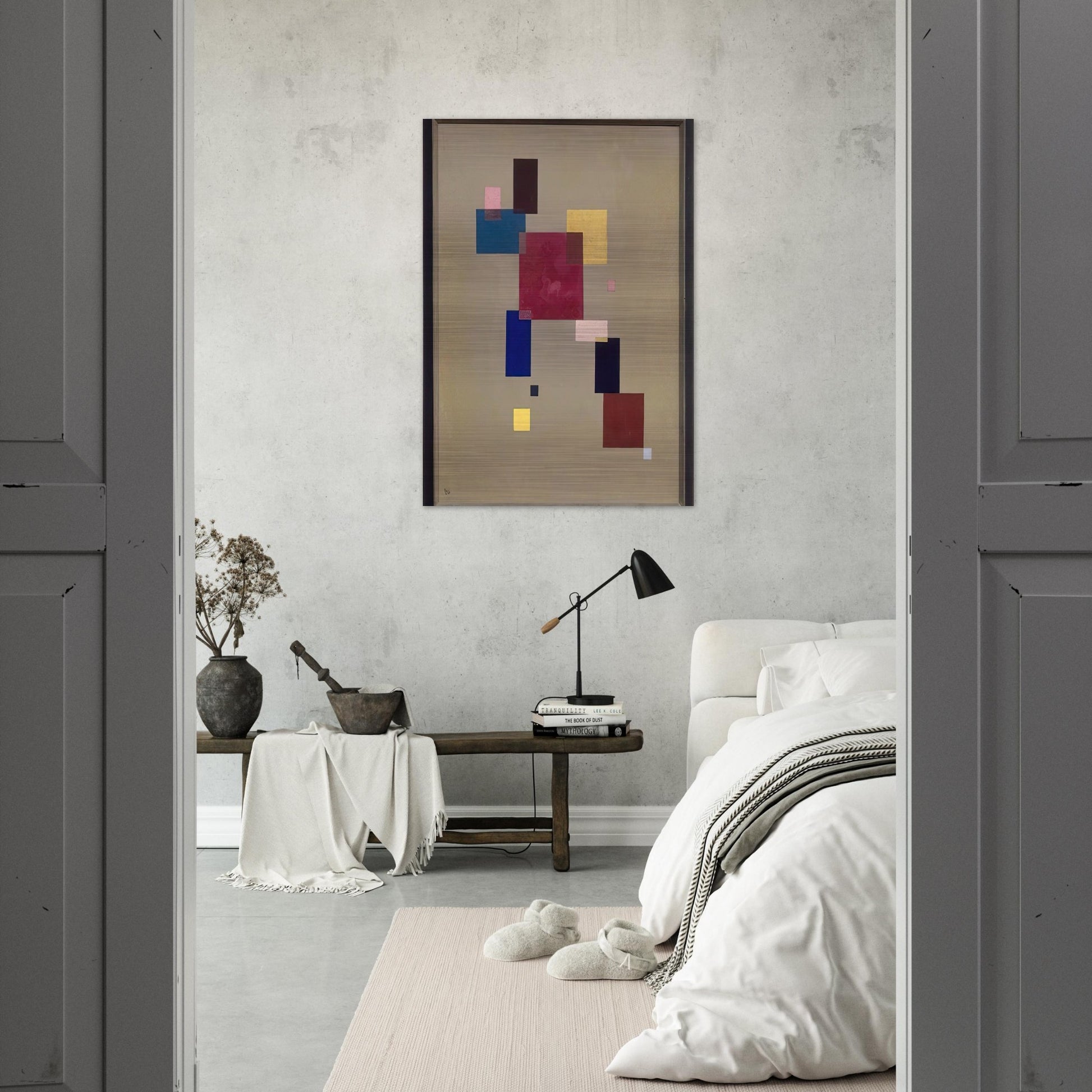 THREE RECTANGLES 1930 - Wassily Kandinsky Brushed Aluminum Print - 70x100 cm / 28x40 inches | Wassily Kandinsky Aluminum Print | Wassily Kandinsky Prints
