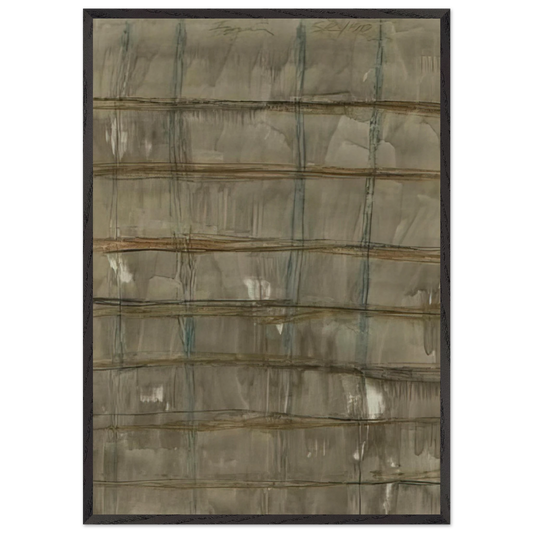 Campo 2 - 1990 - Gunther Forg 70x100 cm / 28x40 inches Framed Art Print – Black Wooden Frame