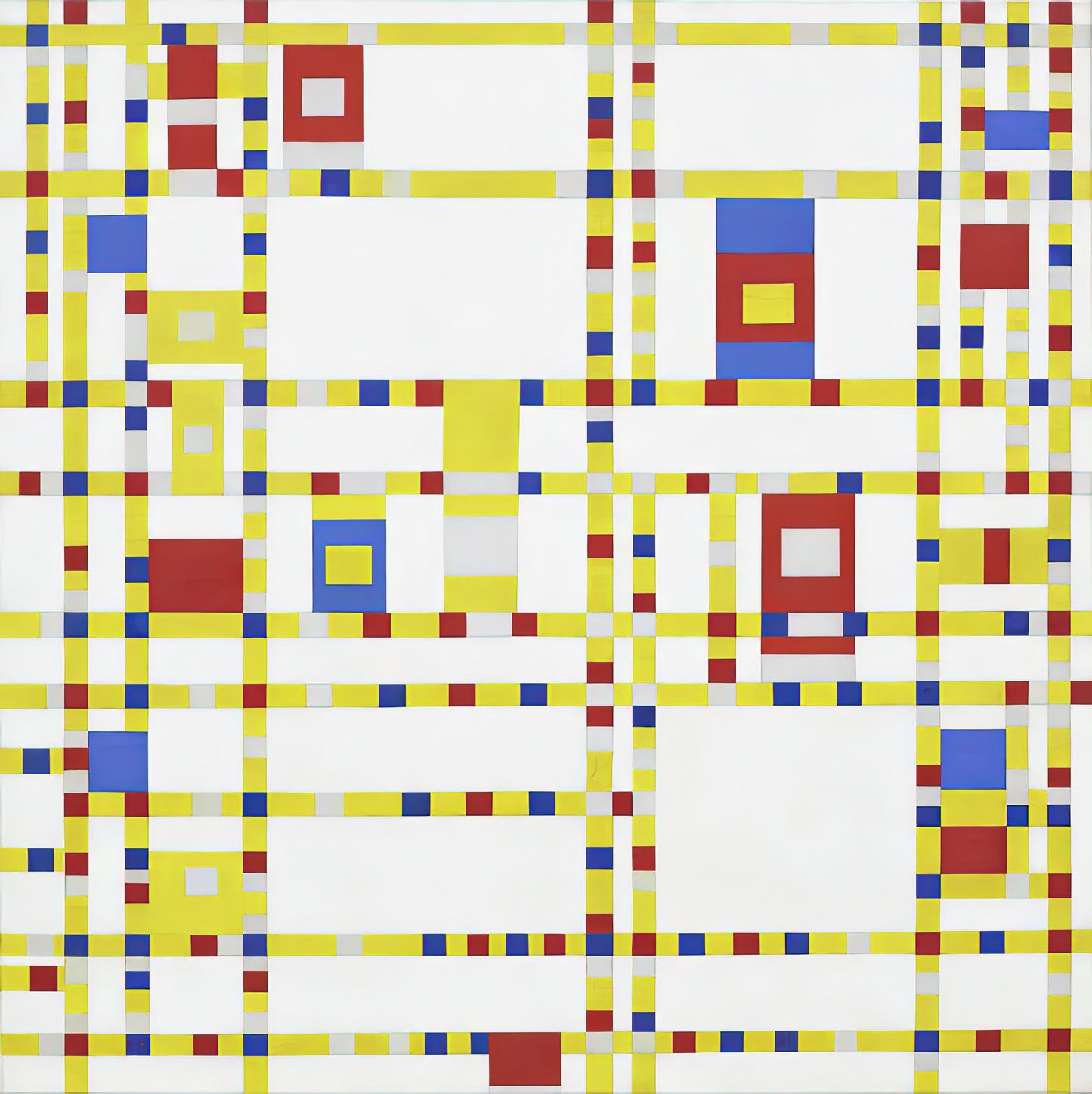 Broadway Boogie Woogie by Piet Mondrian Art Print | RedKalion