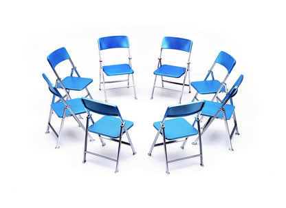 Chairs in Circle #1 Fine Art Print | RedKalion