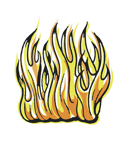 Drawings of Flames Fire Art Print | Museum-Quality Reproduction | RedKalion