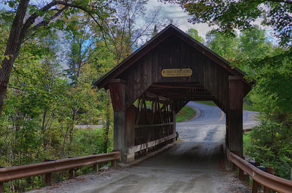 Emily's Covered Bridge Art Print | Stowe Vermont Fine Art Print | RedKalion