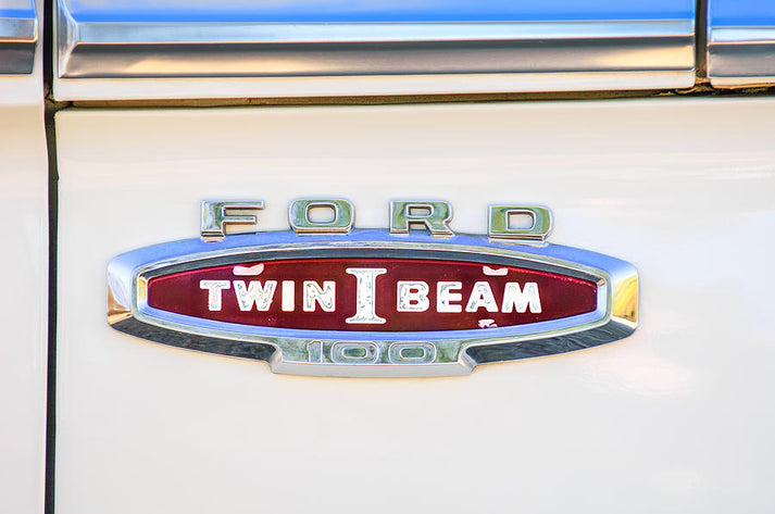 Ford Twin I Beam Badge Art Print | Premium Museum-Quality Reproduction | RedKalion
