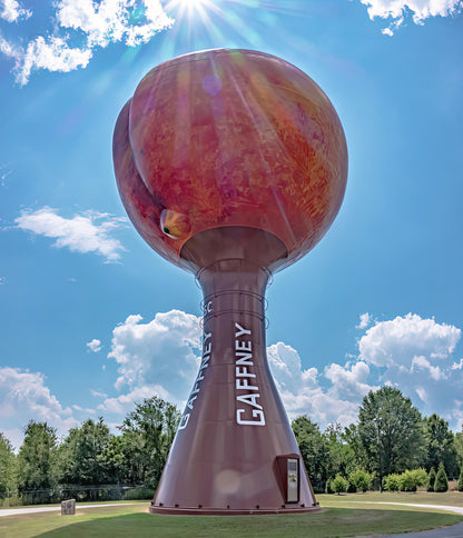 Gaffney Peachoid Water Tower Art Print | Fine Art Print | RedKalion