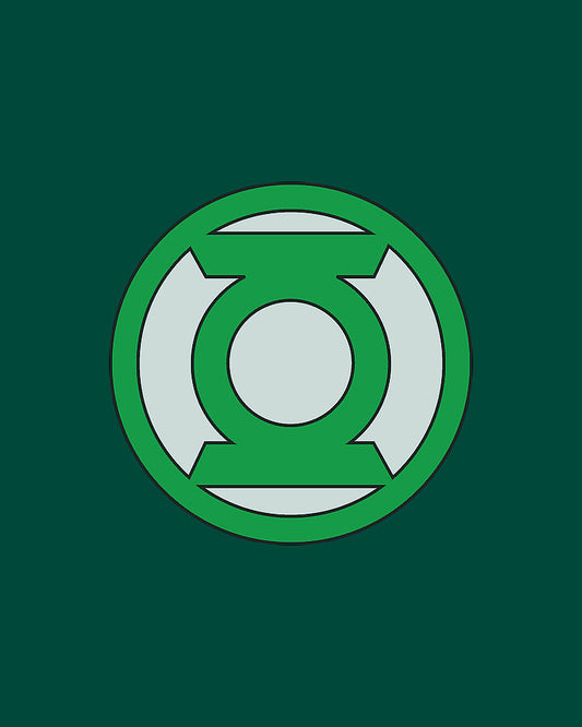 Green Lantern Logo Art Print | Symbol & History | RedKalion