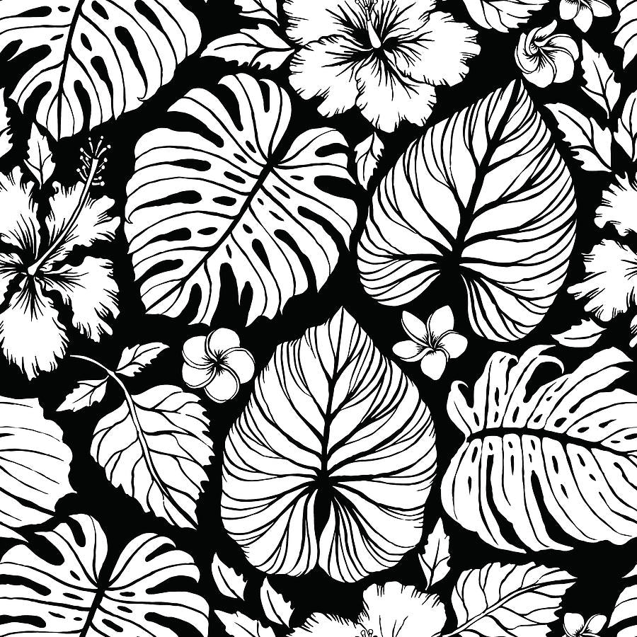 Hawaiian Shirt Pattern Art Print | RedKalion