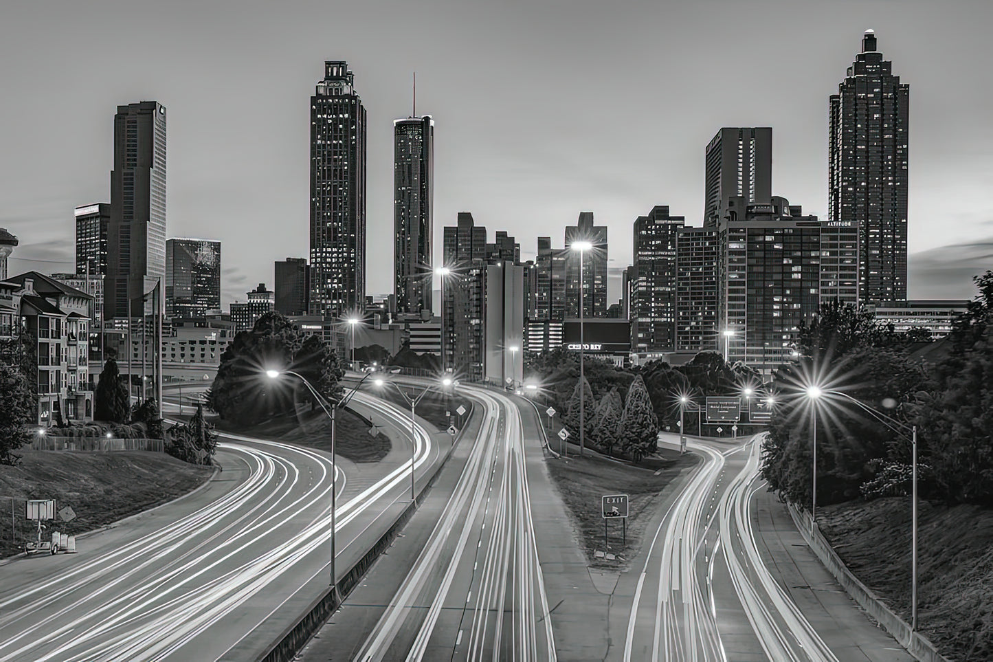 Jackson Street Bridge Photos | Atlanta Skyline Fine Art Print | RedKalion