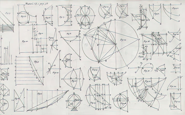 Mathematical Diagrams Fine Art Print | RedKalion