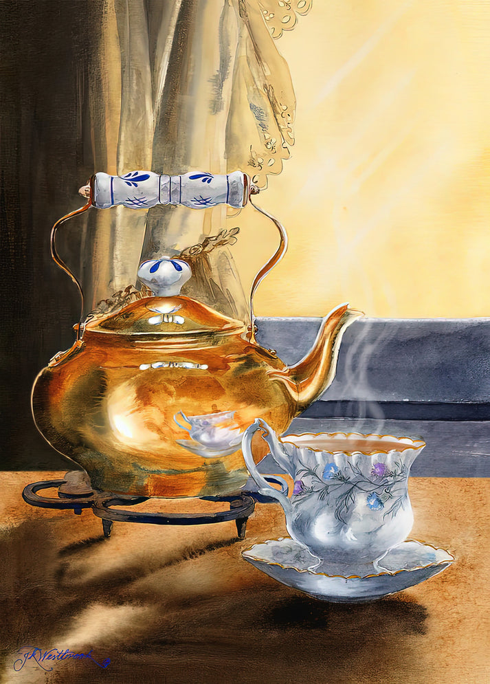 Tea Artwork: Afternoon Tea Fine Art Print | RedKalion