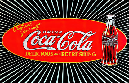 Vintage Coke Art Print | Museum-Quality Fine Art Print | RedKalion