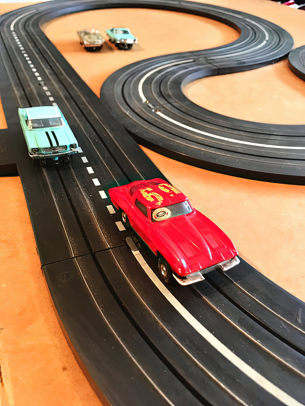 Vintage Slot Car Racing Art Print | Premium Fine Art Print | RedKalion