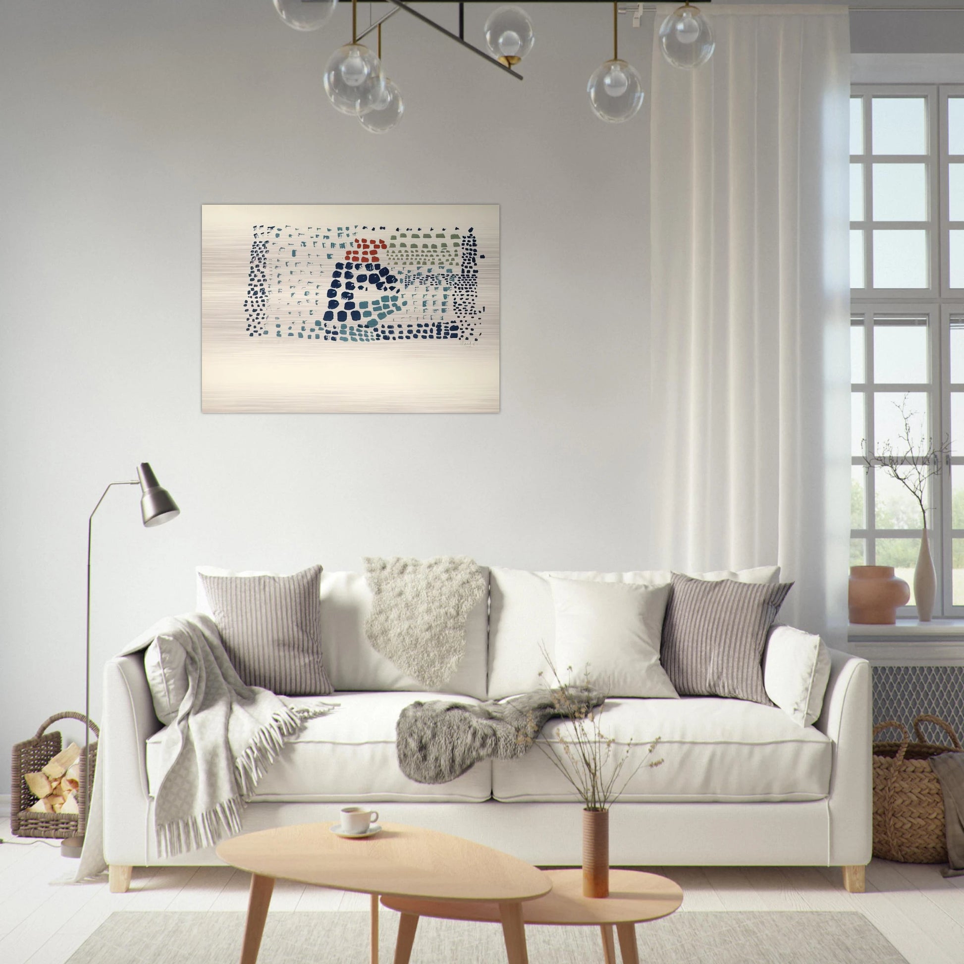 Study in Colour No. 1 Woimant Staël 93 - Art Informel - Nicolas de Stael Brushed Aluminum Print - 70x100 cm / 28x40 inches | Nicolas de Stael Aluminum Print | Nicolas de Stael Prints