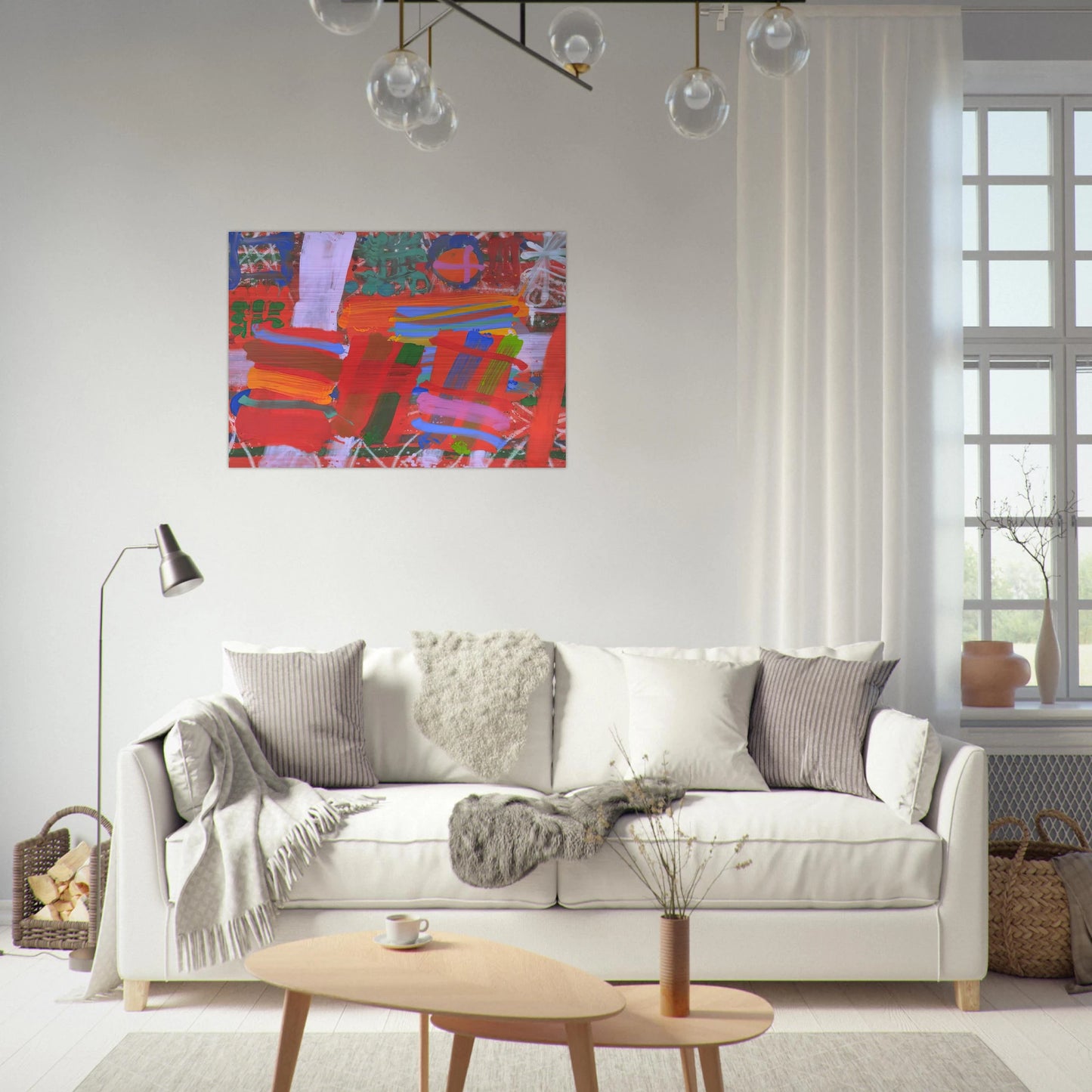 St. Germain - 1995 - Albert Irvin Brushed Aluminum Print - 70x100 cm / 28x40 inches | Albert Irvin Aluminum Print | Albert Irvin Prints