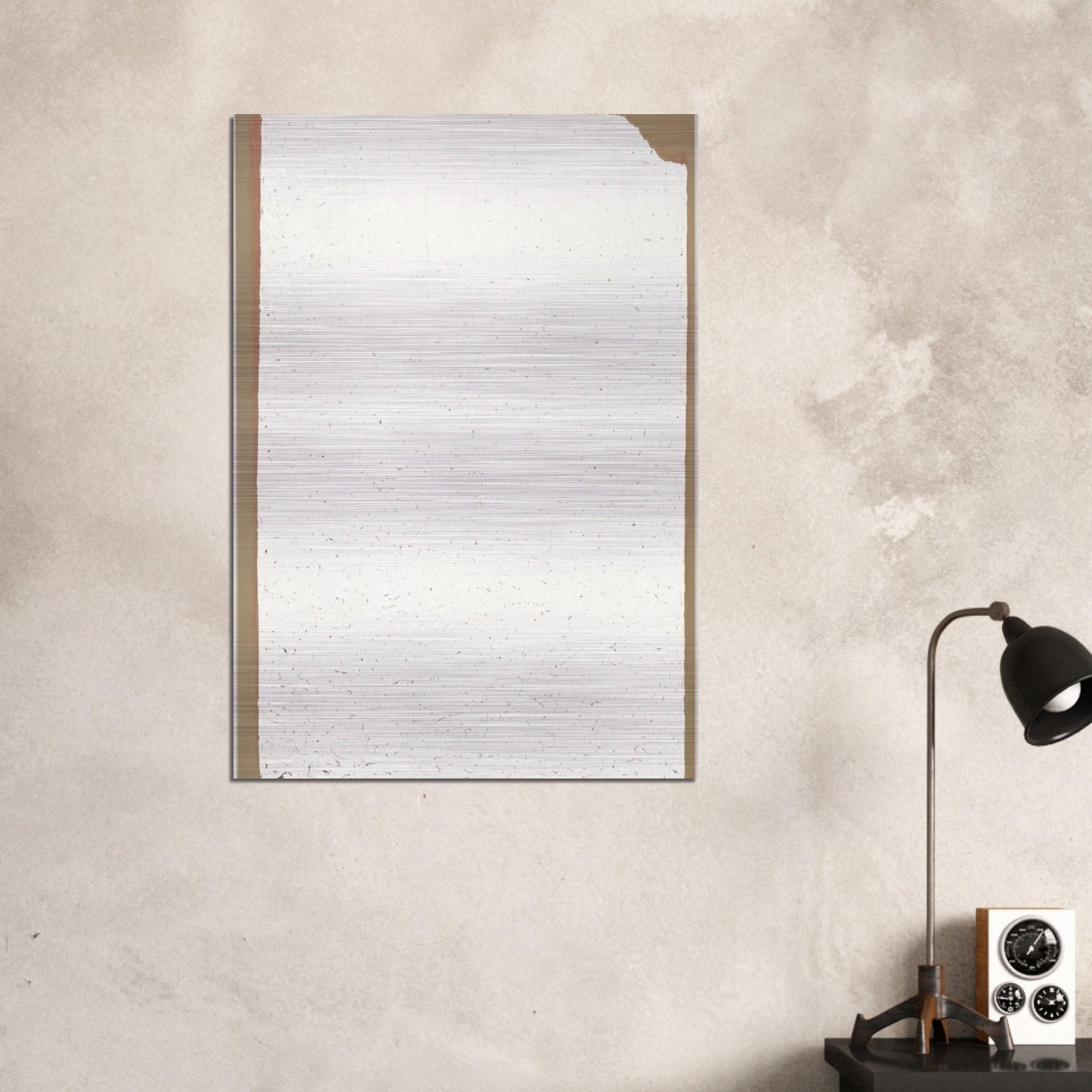 Convention - 2002 - Robert Ryman Brushed Aluminum Print - 70x100 cm / 28x40 inches | Robert Ryman Aluminum Print | Robert Ryman Prints