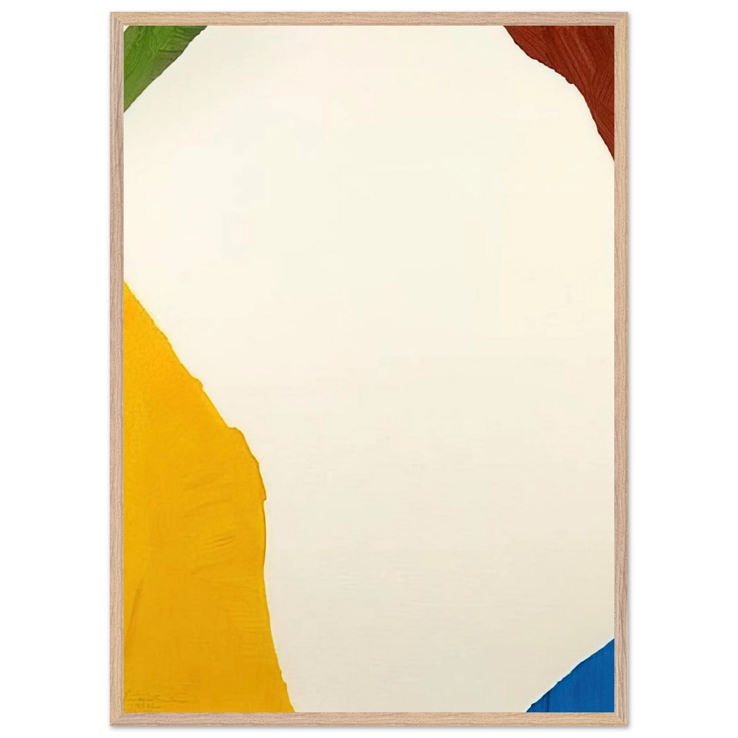Helen Frankenthaler - Wind Directions - 1970 Wall art - 13x18 cm / 5x7 inches - Premium Wooden Framed Poster With Fine Art Paper-canvas - Wood frame