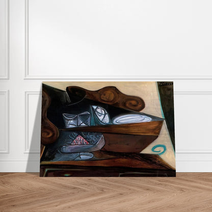 The buffet of  Catalan  - Pablo Picasso Brushed Aluminum Print - 70x100 cm / 28x40 inches | Pablo Picasso Aluminum Print | Pablo Picasso Prints