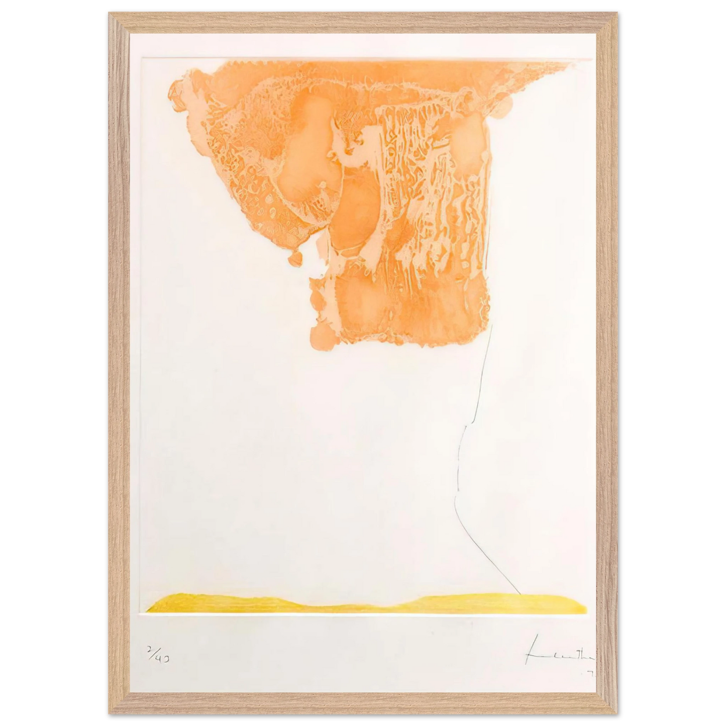 Helen Frankenthaler - Pranzo Italiano - 1973 Wall art - 70x100 cm / 28x40 inches - Fine Art Poster-canvas - -