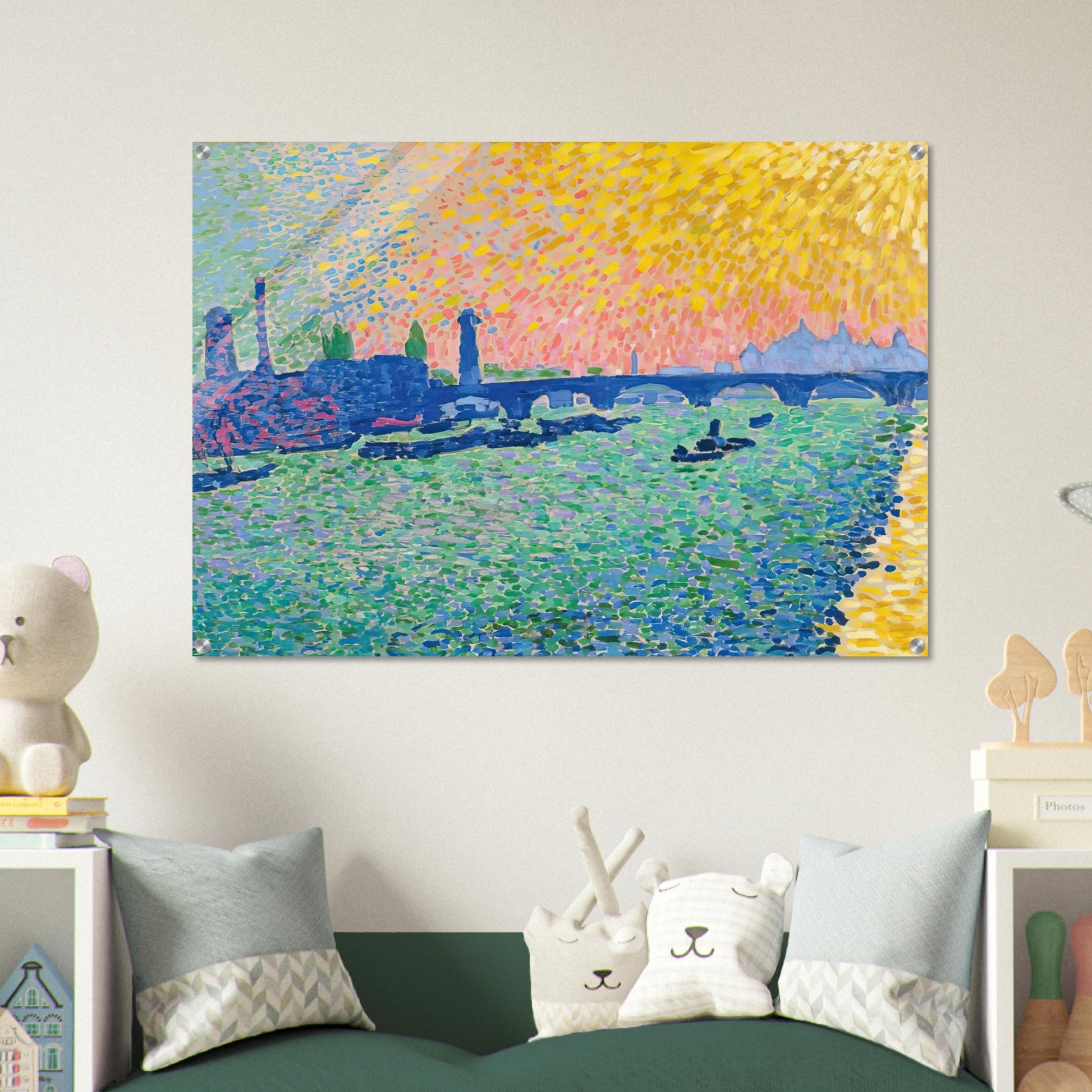 WATERLOO BRIDGE 1906 - Andre Derain Acrylic Print - 70x100 cm / 28x40″ inches | Andre Derain Wall Art | Andre Derain Prints