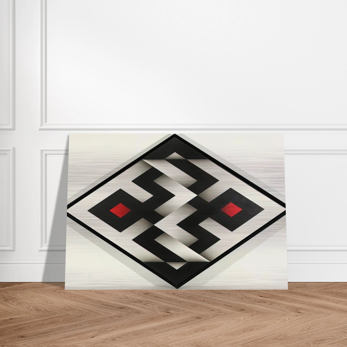 Ibawabi - 1975 - Omar Rayo Brushed Aluminum Print - 70x100 cm / 28x40 inches | Omar Rayo Aluminum Print | Omar Rayo Prints