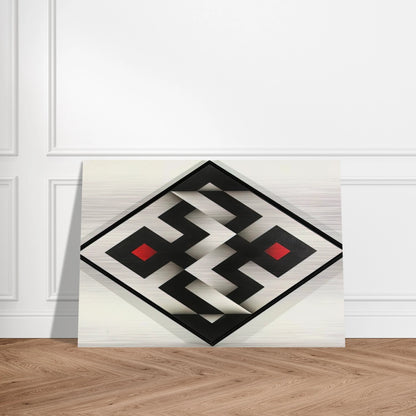 Ibawabi - 1975 - Omar Rayo Brushed Aluminum Print - 70x100 cm / 28x40 inches | Omar Rayo Aluminum Print | Omar Rayo Prints