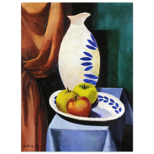 Moise Kisling - STILL LIFE WITH WHITE PITCHER 1917  75x100 cm / 30x40inches Fine Art Poster