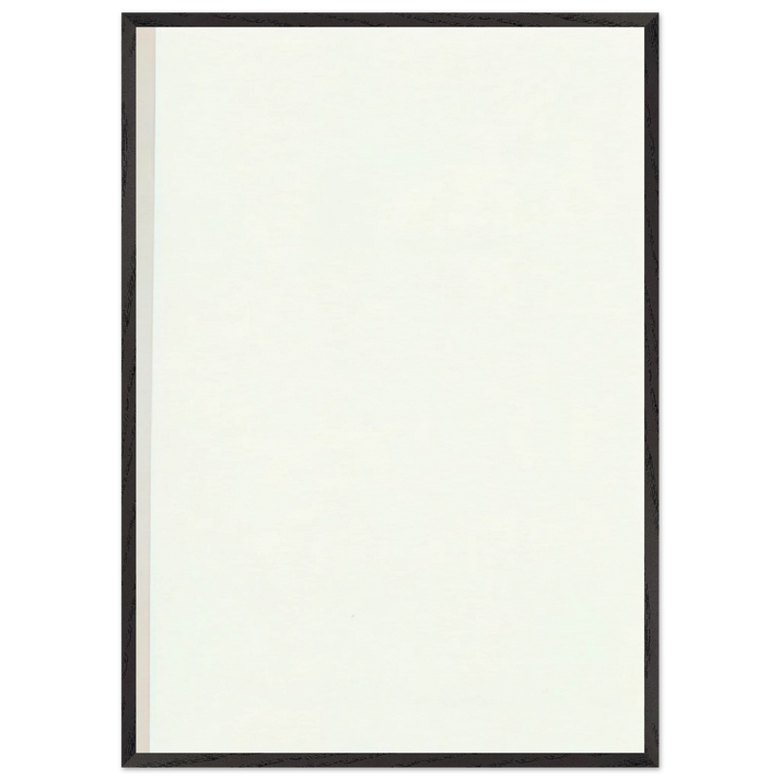The Station of the Cross - Fourteenth Station - Barnett Newman 70x100 cm / 28x40 inches Framed Art Print – Black Wooden Frame