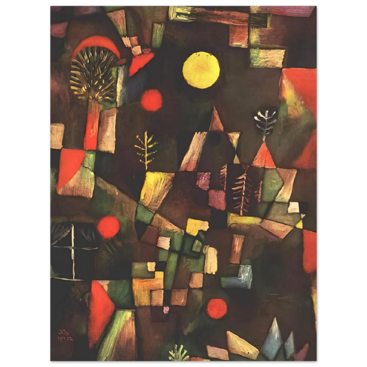 Paul Klee - FULL MOON 1919  75x100 cm / 30x40inches Fine Art Poster