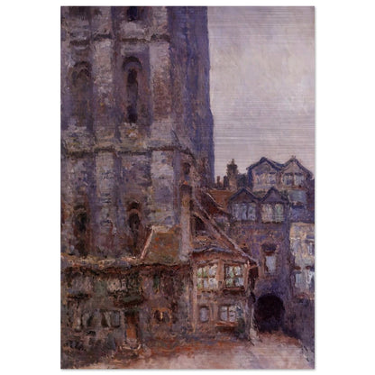 The Cour d'Albane, Grey Weather - claude monet Brushed Aluminum Print - 70x100 cm / 28x40 inches | claude monet Aluminum Print | claude monet Prints