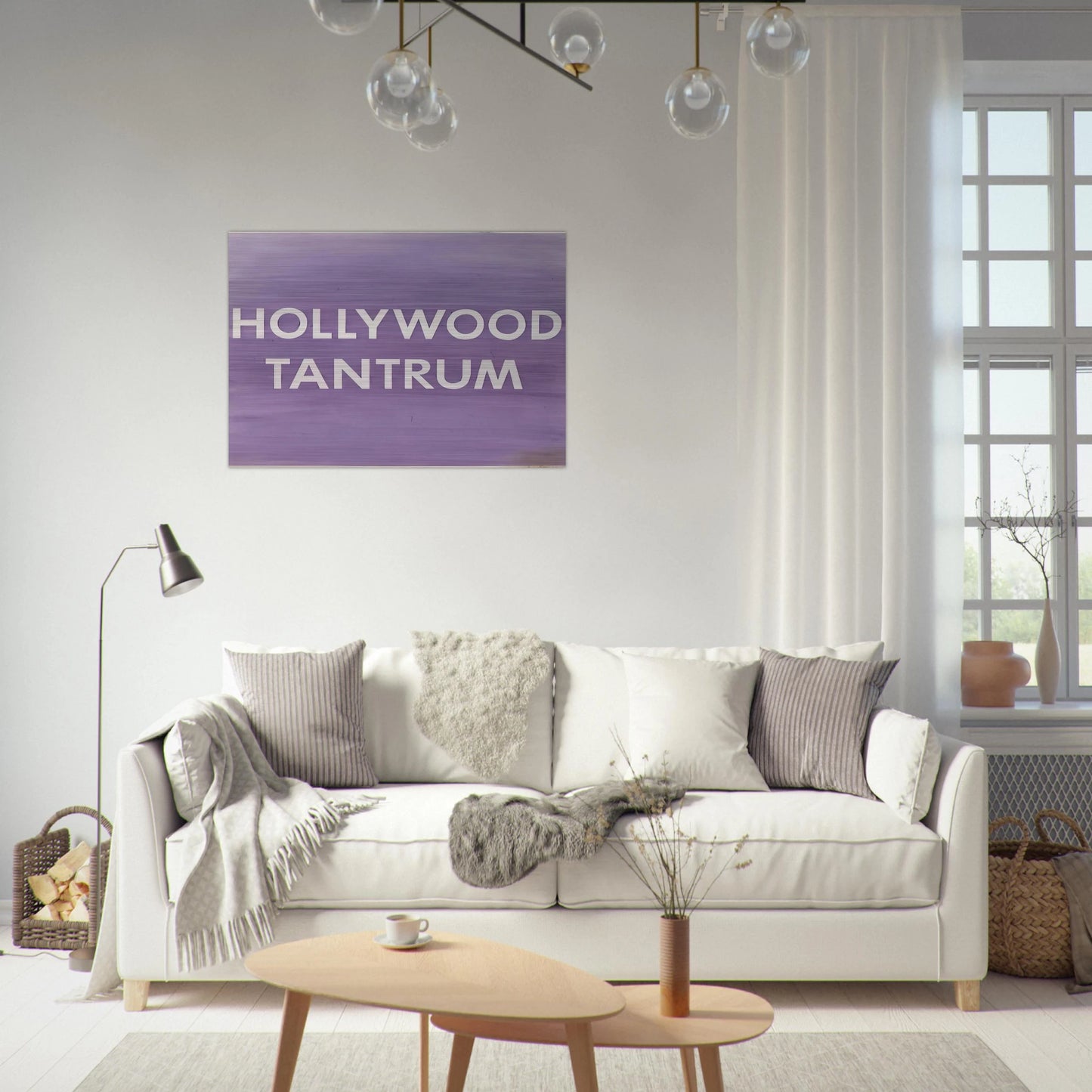 HOLLYWOOD TANTRUM 1979 - Edward Ruscha Brushed Aluminum Print - 70x100 cm / 28x40 inches | Edward Ruscha Aluminum Print | Edward Ruscha Prints