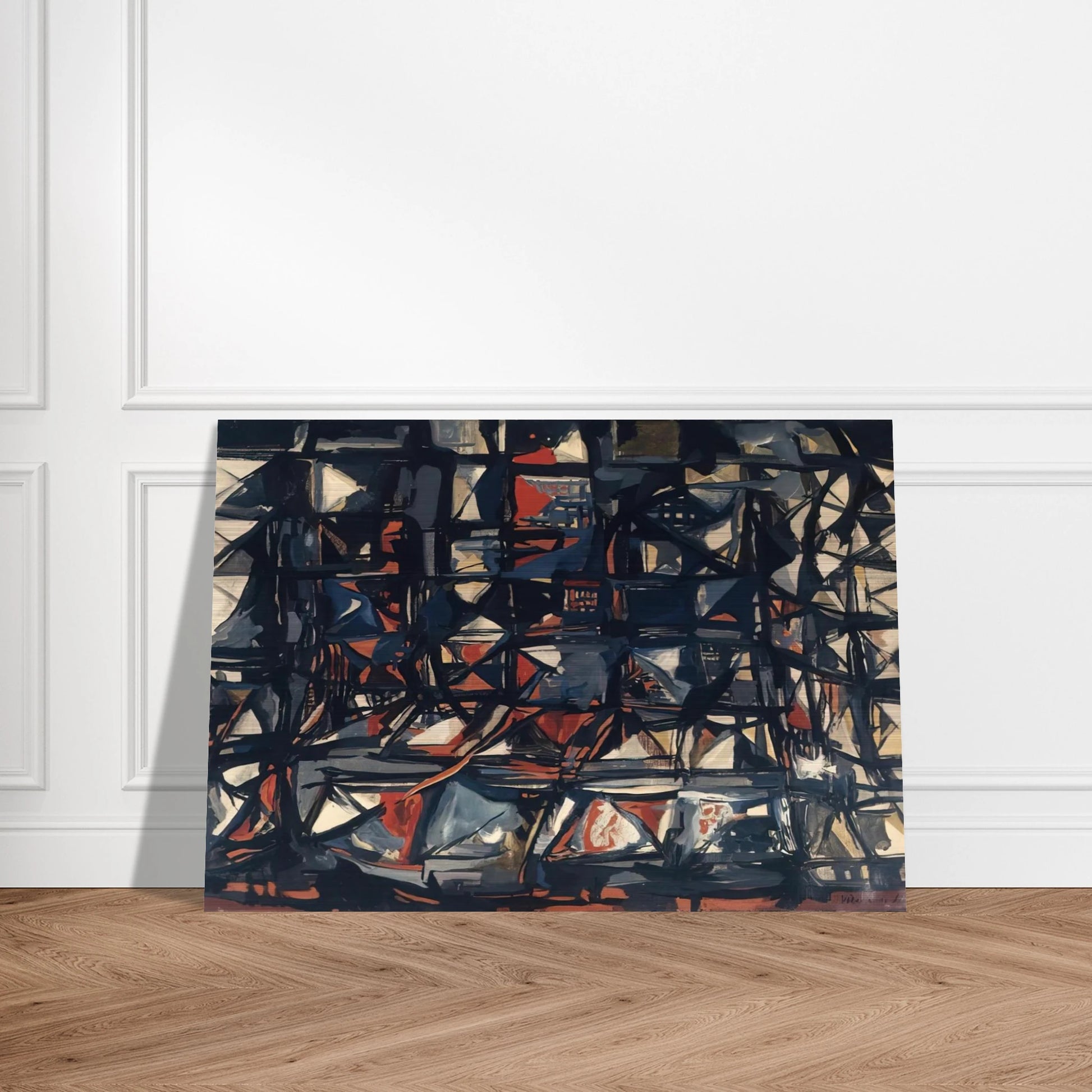 Untitled - 1955 - Maria Helena Vieira da Silva Brushed Aluminum Print - 70x100 cm / 28x40 inches | Maria Helena Vieira da Silva Aluminum Print | Maria Helena Vieira da Silva Prints