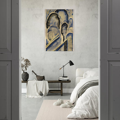 Blue-01 - Georgia O'Keeffe Brushed Aluminum Print - 70x100 cm / 28x40 inches | Georgia O'Keeffe Aluminum Print | Georgia O'Keeffe Prints