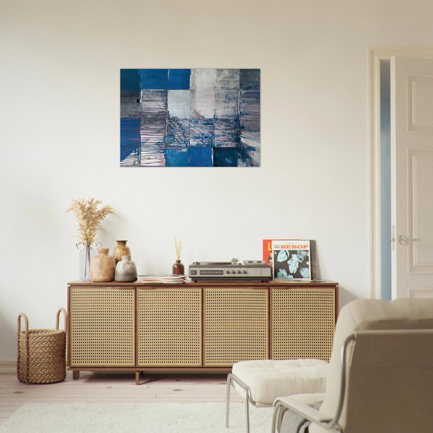 Dislocation du labyrinthe - Tachisme - Maria Helena Vieira da Silva Brushed Aluminum Print - 70x100 cm / 28x40 inches | Maria Helena Vieira da Silva Aluminum Print | Maria Helena Vieira da Silva Prints