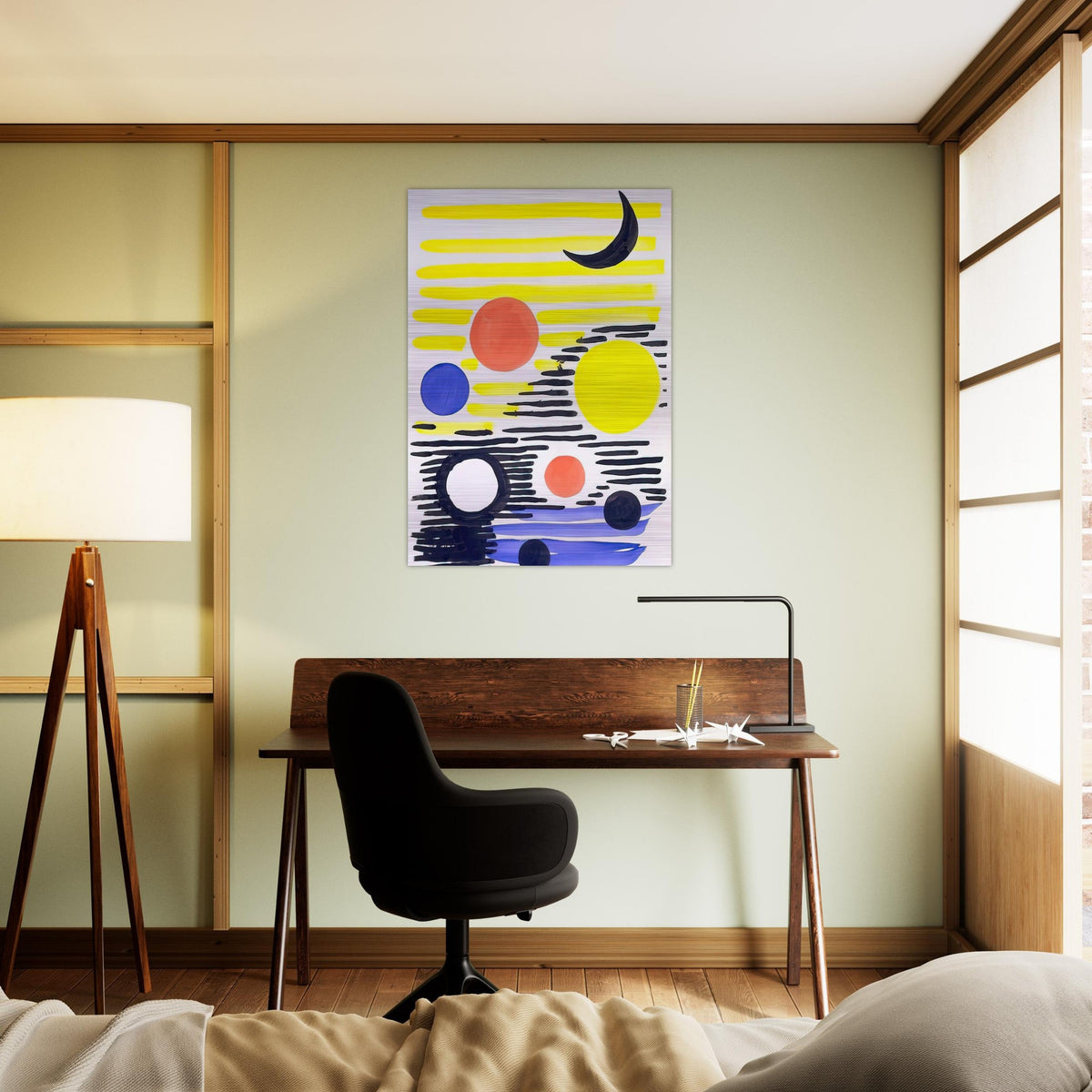 7 CIRCLES ABSTRACT 1966 - Alexander Calder Brushed Aluminum Print - 70x100 cm / 28x40 inches | Alexander Calder Aluminum Print | Alexander Calder Prints