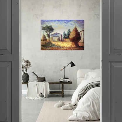 PAGLIAI 1929 - Carlo Carra Brushed Aluminum Print - 70x100 cm / 28x40 inches | Carlo Carra Aluminum Print | Carlo Carra Prints