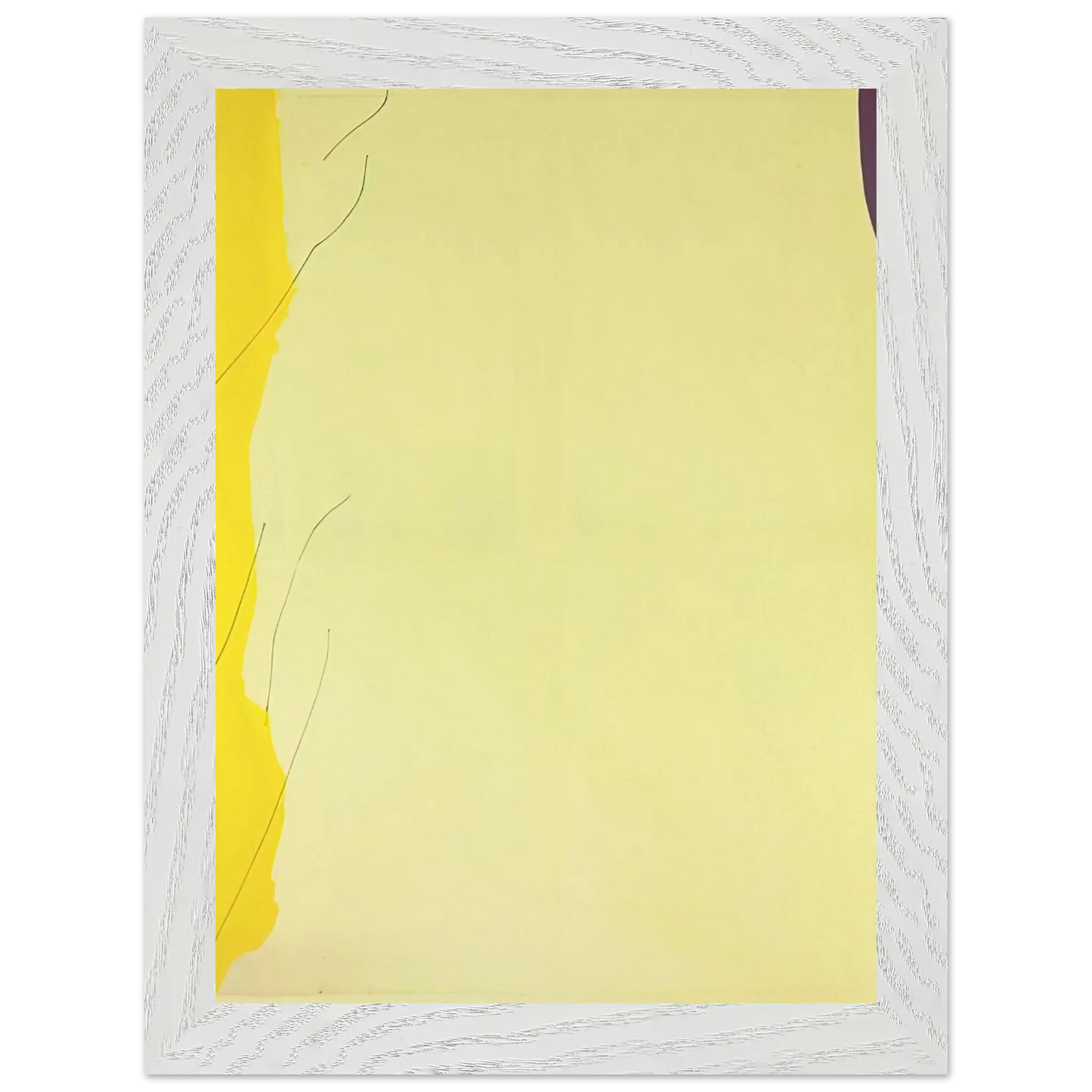 Helen Frankenthaler - Distillation - 1973 Wall art - 28x43  cm / XL (11x17 Inches) - Premium Wooden Framed Poster With Fine Art Paper - Black frame